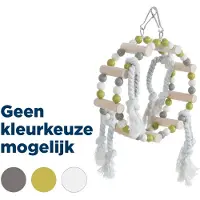 Zolux schommel houten wiel met kralen assorti 18x6x22 cm