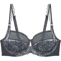 Triumph Niet voorgevormde bh Wild Iris Florale | Maat: 80B | Kleur: Antraciet