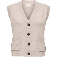 JDY Gebreide bodywarmer 'JDYSUPER' taupe