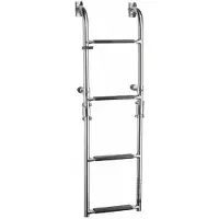 VETUS Inox 4 Steps Transom Mounted Swim Ladder Zilver 880 mm