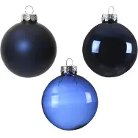 Décoris Kerstbal glas d7 cm nblw ass 21st kerst