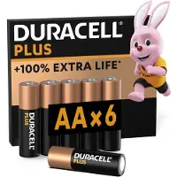 Duracell Aa-batterijen Alcalines Plus Pack 6 (5000394140820)