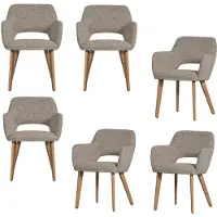 Woood eetkamerstoel (set van 6) Murat