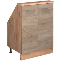 Vicco Keukenkast voor schuine wand R-Line Sonoma 60 cm met 2 deuren, Model 58271