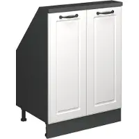 Vicco R-Line Keukenkast voor schuine wand – 60 cm met 2 deuren Landhuis wit/antraciet