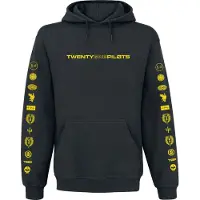 Twenty One Pilots Trui met capuchon - Logo Heavy - S tot XXL - voor Mannen - zwart | Maat S