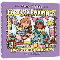 Uitgeverij MUS Cute & Cosy Hartsvriendinnen Kleurboek voor volwassenen en kinderen