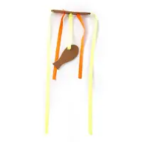 Martin kattenspeelgoed leana kicker met catnip gerecycled assorti - 45x6,5x2 cm