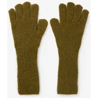 Sissy-Boy Donkergroene gebreide handschoenen met lurex