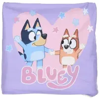Bluey Colsjaal Lila – Kindercolsjaal met en Bingo – Witte Fleece – 3-6 Jaar