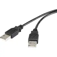 Digitus AK-300100-018-S USB-aansluitkabel, type A, mannelijk/mannelijk, 1,8 meter, compatibel met USB 2.0, UL-gecertificeerd, zwart