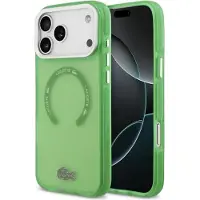 Lacoste Back Cover - iPhone 17 Pro Max - Groen - MagSafe - Shockabsorberende Randen