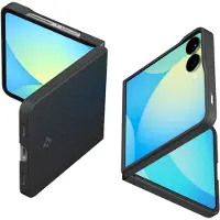 Spigen AirSkin Backcover voor de Samsung Galaxy Z Flip 7 - Aramid Black