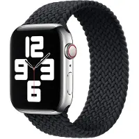 Apple Gevlochten solobandje voor de Watch | 38/40/41/42 mm - Maat 2 - Charcoal