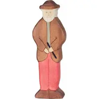 Holztiger Boerderij - Grootvader - 7X2X15Cm - Houten Figuur - Handgemaakt
