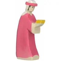 Sonstige Verlage Kerstmis - Caspar Roze - 7X3X14Cm - Houten Figuur - Handgemaakt
