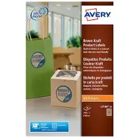 Avery L7106-20 productetiketten, diameter: 60 mm, 240 etiketten, kraft
