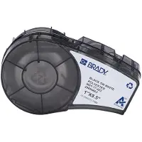 Brady M21-17-423 tape polyester zwart op wit 25,40 mm x 12,70 mm (origineel)