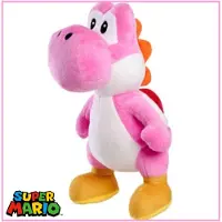 Super Mario Yoshi Roze - Pluche knuffel van 24 cm - Mario Bros Plush Toy