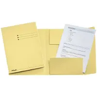 Esselte Manilla 3-klepsmap 1033306 A4 Geel Gerecycled Karton 250 Vel 24 x 31,8 x 2 cm 50 Stuks