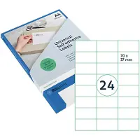 Rillprint Etiket 70x37mm mat transparant 600 stuks