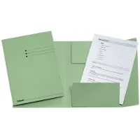 Esselte 3-klepsmap met lijnbedrukking groen A4 (50 stuks)