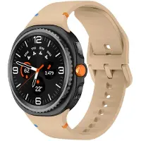 Strap-it Siliconen bandje met gespsluiting geschikt voor Samsung Galaxy Watch 9 (40/44mm) / Watch 8 (40/44mm) / 8 Classic (46mm) - beige