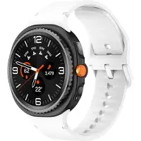 Strap-it Siliconen bandje met gespsluiting geschikt voor Samsung Galaxy Watch 9 (40/44mm) / Watch 8 (40/44mm) / 8 Classic (46mm) - wit