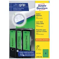 Avery Zweckform Rugetiket Avery breed 61x192mm zelfklevend groen