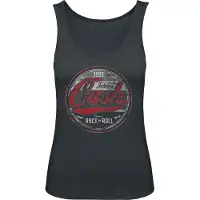 Johnny Cash Top - Rock And Roll - XS tot XXL - voor Vrouwen - zwart | Maat XXL