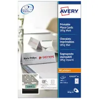 Avery Zweckform C32253-25 tentkaarten wit 40 x 110 mm (100 stuks)