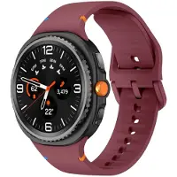 Strap-it Siliconen bandje met gespsluiting - geschikt voor Samsung Galaxy Watch 8 - 40mm / Galaxy Watch 8 - 44mm / Galaxy Watch 8 Classic (wijnrood)