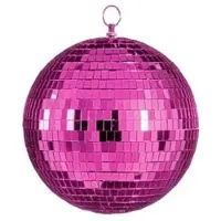 Mica Decorations Discobal | (Glas, Roze)
