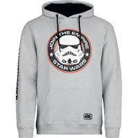 Star Wars - Disney Trui met capuchon - Stormtrooper - Join The Empire - S tot XXL - voor Mannen - grijs - Maat L