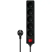 Savio Lz-03 Stekkerdoos 5 Stopcontacten 5 M