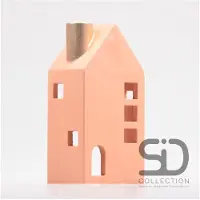 SID Collection Waxinelichthouder Moos Roze 12 X 8 X 24 Cm