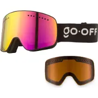 GOOFF GO-OFF MAGNET skibril met 2 lenzen. paars en oranje