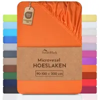 NatureMark Microvezel hoeslaken in vele maten en kleuren, 90x200cm Terracotta