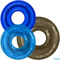 Oxballs - Rimringz - Multisize Pack 3 stuks - Cool Blues - Blauw/Transparant