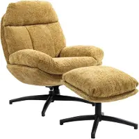 Molecule Fauteuil met Voetbank Lichtbruin 817JA Relaxstoel