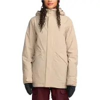 Volcom - Dames ski jassen - Shelter 20K 3D Stretch Jacket W Oatmeal voor Dames - Maat S - Beige