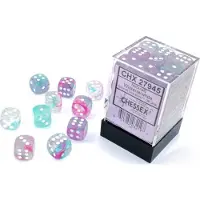 Chessex Nebula Wisteria/white Luminary D6 12mm Dobbelsteen Set (36 stuks)
