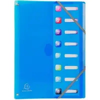 Exacompta 8x IDERAMA PP Harmonika Sorteermap - 8 indelingen - Geassorteerd - 58670E