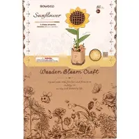 Robotime houten 3D puzzel - Sunflower