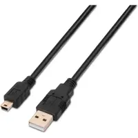 Aisens A101-0023 USB-kabel USB 2.0 0,5 m USB A Mini-USB B Zwart