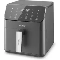 Sogo FRE-SS-10890 Airfryer 6 l 1700 W Oververhittingsbeveiliging, Timerfunctie, Met display, Anti-aanbaklaag Zwart