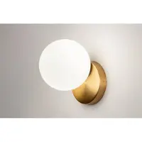 Lumidora Wandlamp 74258 - Voor binnen - GIO - G9 - Goud - Messing (kleur) - Metaal - Badkamerlamp