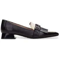 Hispanitas Dames Menorca zwart leren schoenen (38), Leer, 1 tot 3 cm, Geen, Casual, Feest CHI243573