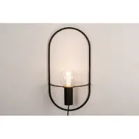 Lumidora Wandlamp 74171 - Voor binnen - DAAN - E27 - Zwart - Metaal