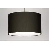 Lumidora Hanglamp 30377 - YORK - E27 - Zwart - Textiel - ⌀ 45 cm